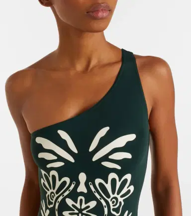 Eres Gemme printed one-shoulder swimsuit | Thumbnail 4 Eres Gemme printed one-shoulder swimsuit | Thumbnail 4