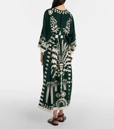Eres Belted printed silk kaftan | Thumbnail 4