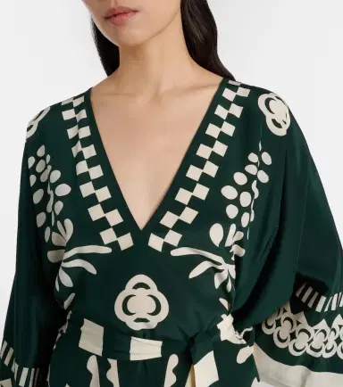 Eres Belted printed silk kaftan | Thumbnail 5