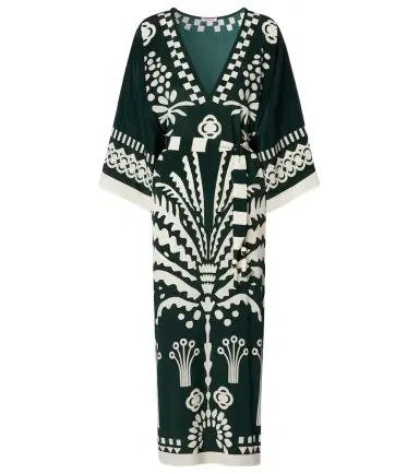 Eres Belted printed silk kaftan | Thumbnail 1