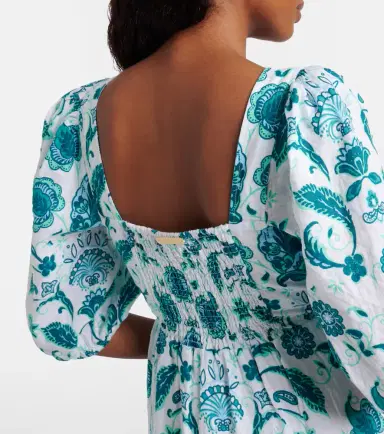 Heidi Klein Kos paisley linen minidress | Thumbnail 3