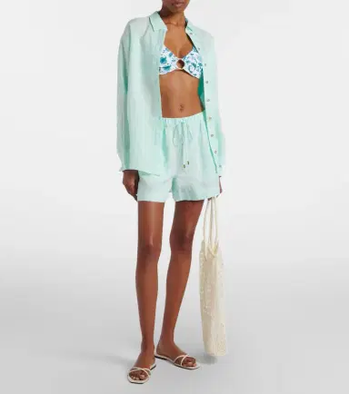 Heidi Klein Corfu linen shorts | Thumbnail 4