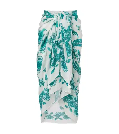 Heidi Klein Kos paisley cotton and silk beach cover-up | Thumbnail 1
