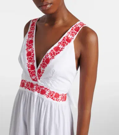 Heidi Klein Petalia embroidered cotton midi dress | Thumbnail 3