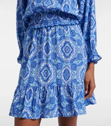 Heidi Klein Mykonos printed smocked minidress | Thumbnail 2