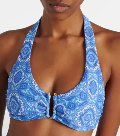 Heidi Klein Mykonos printed triangle bikini top | Thumbnail 2