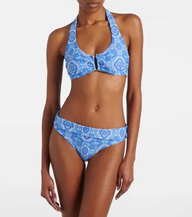 Heidi Klein Mykonos printed triangle bikini top | Thumbnail 3