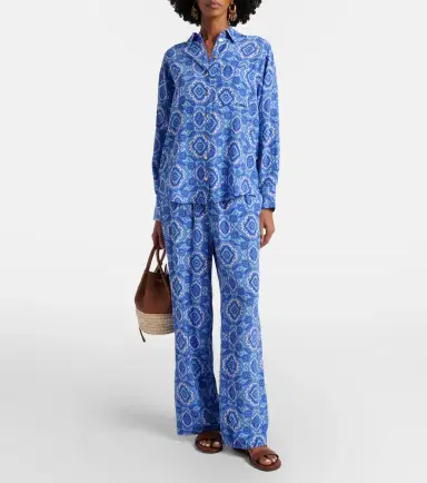 Heidi Klein Mykonos printed silk wide-leg pants | Thumbnail 2