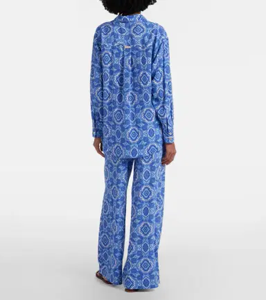 Heidi Klein Mykonos printed silk wide-leg pants | Thumbnail 4