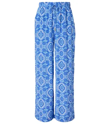 Heidi Klein Mykonos printed silk wide-leg pants | Thumbnail 1