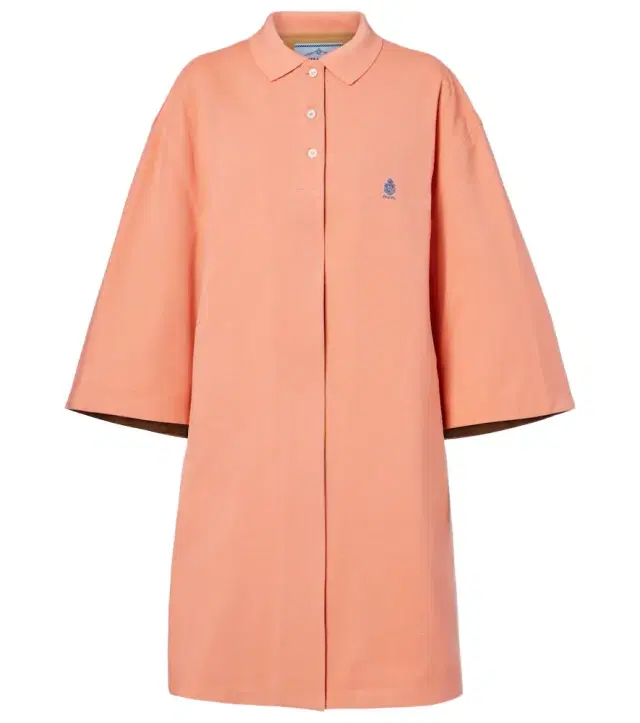 Cotton piqué coat