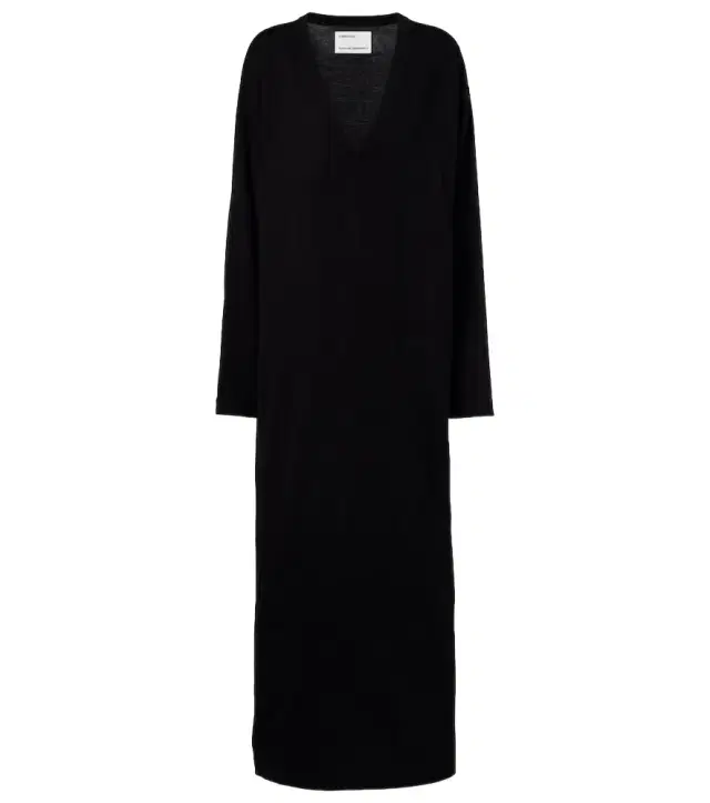 N°480 Invite cotton and cashmere maxi dress