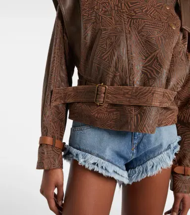 Isabel Marant Erine belted leather jacket | Thumbnail 2