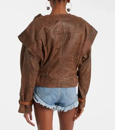 Isabel Marant Erine belted leather jacket | Thumbnail 3