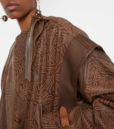 Isabel Marant Erine belted leather jacket | Thumbnail 4