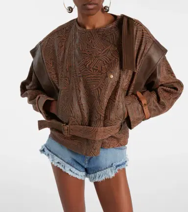 Isabel Marant Erine belted leather jacket | Thumbnail 5