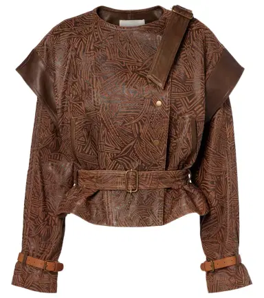 Isabel Marant Erine belted leather jacket | Thumbnail 1