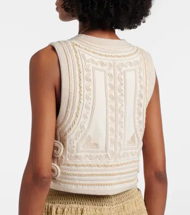 Isabel Marant Blerina embroidered cotton vest | Thumbnail 3 Isabel Marant Blerina embroidered cotton vest | Thumbnail 3