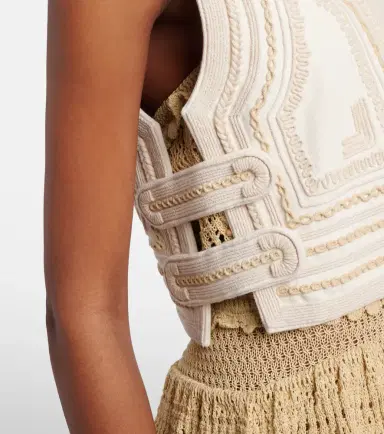 Isabel Marant Blerina embroidered cotton vest | Thumbnail 4 Isabel Marant Blerina embroidered cotton vest | Thumbnail 4