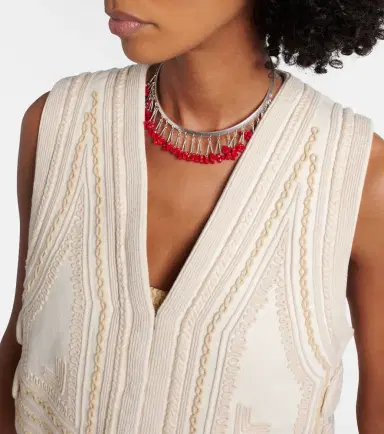 Isabel Marant Blerina embroidered cotton vest | Thumbnail 5 Isabel Marant Blerina embroidered cotton vest | Thumbnail 5