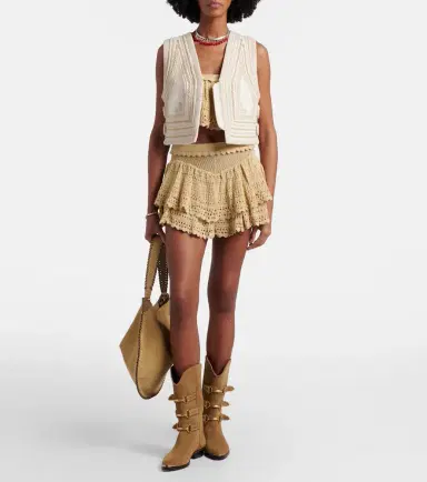 Isabel Marant Blerina embroidered cotton vest | Thumbnail 6 Isabel Marant Blerina embroidered cotton vest | Thumbnail 6