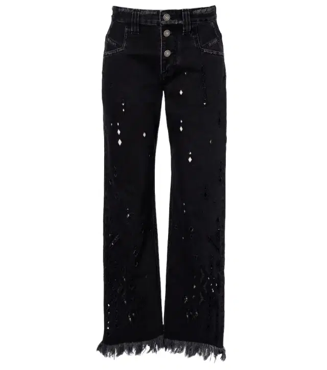 Isabel Marant Amia broderie anglaise flared jeans