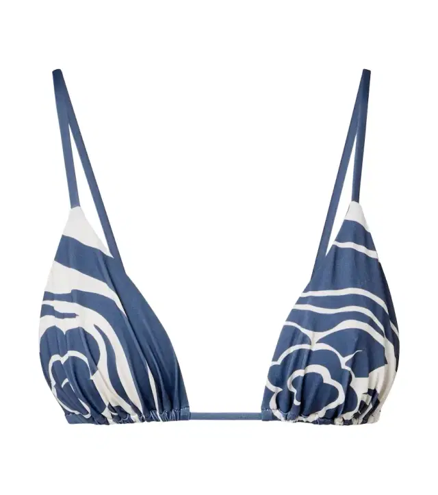 Lilou printed bikini top