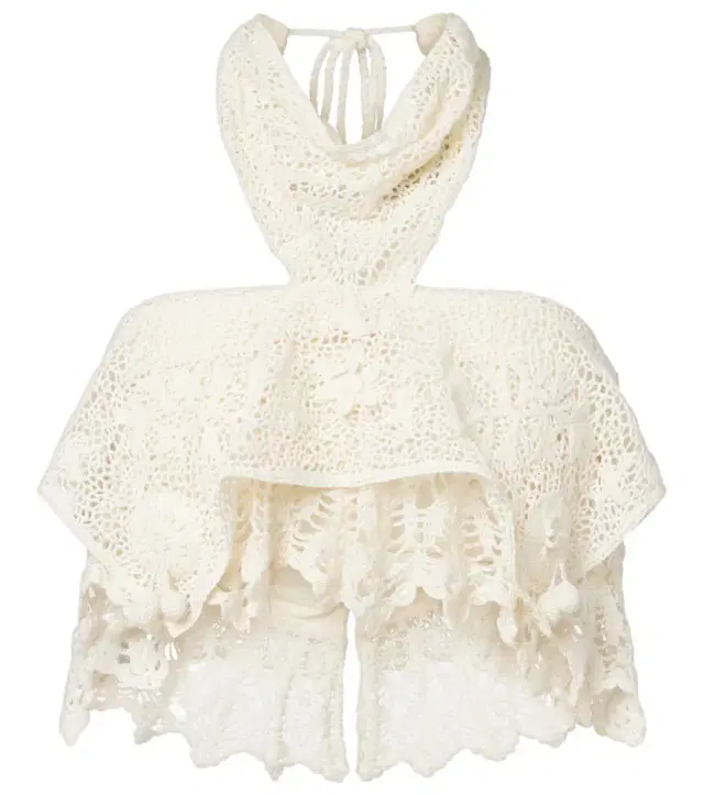 Isabel Marant Dunvel crochet halterneck crop top