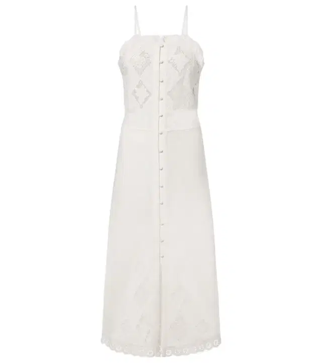 Isabel Marant Nelsane cotton and linen midi dress