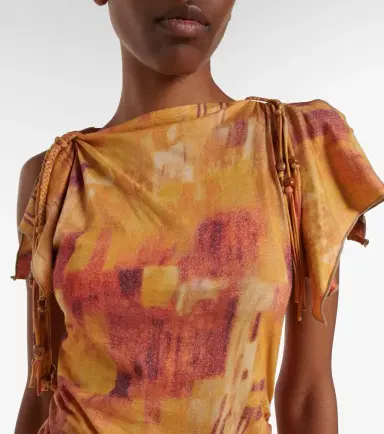 Isabel Marant Janick printed ruffled cotton minidress | Thumbnail 4
