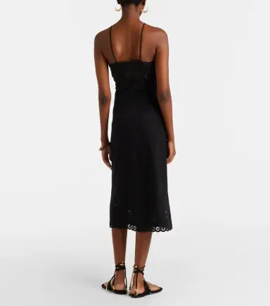Isabel Marant Nelsane cotton and linen midi dress | Thumbnail 3 Isabel Marant Nelsane cotton and linen midi dress | Thumbnail 3