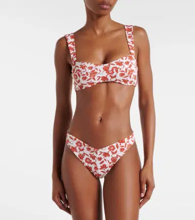 SIR Chloe floral bandean bikini top | Thumbnail 2