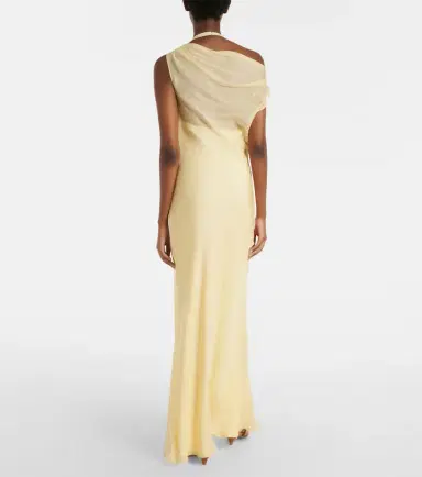 SIR. Strobe off-shoulder maxi dress | Thumbnail 2