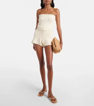Posse Dylan crochet scalloped shorts | Thumbnail 2