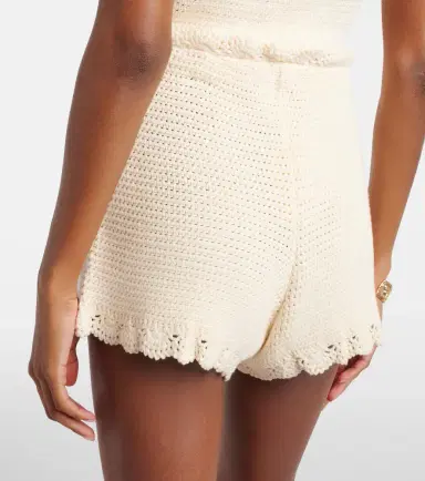 Posse Dylan crochet scalloped shorts | Thumbnail 4