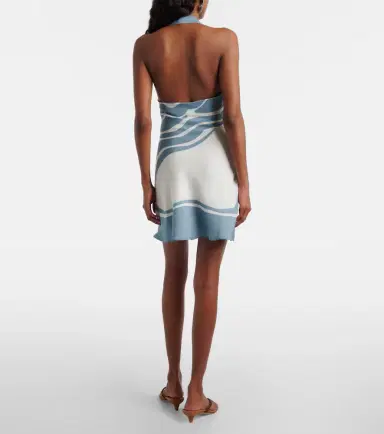 SIR Lilou halterneck silk minidress | Thumbnail 4