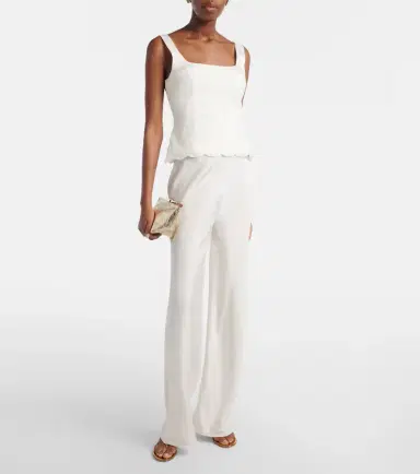 Posse Cove silk-blend straight pants | Thumbnail 2