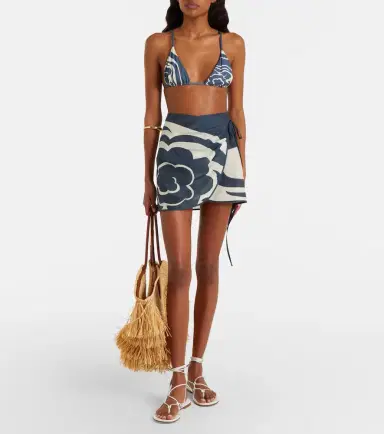 SIR. Lilou printed cotton beach cover-up | Thumbnail 4