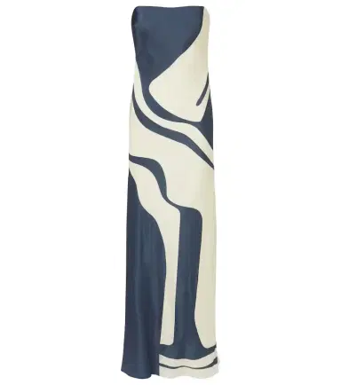 SIR. Lilou strapless silk maxi dress | Thumbnail 1