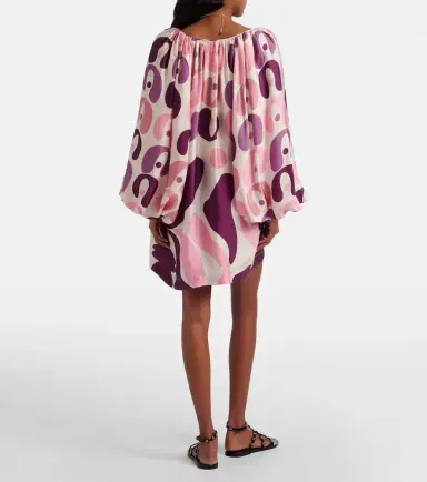 ADRIANA DEGREAS Printed satin minidress | Thumbnail 5 ADRIANA DEGREAS Printed satin minidress | Thumbnail 5
