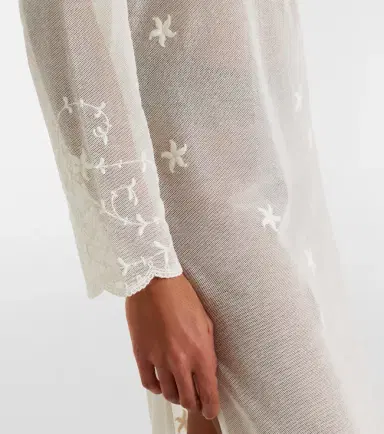 Posse Cove embroidered sheer cotton tulle kaftan | Thumbnail 2 Posse Cove embroidered sheer cotton tulle kaftan | Thumbnail 2