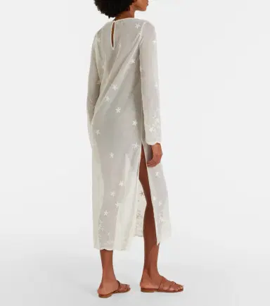 Posse Cove embroidered sheer cotton tulle kaftan | Thumbnail 5 Posse Cove embroidered sheer cotton tulle kaftan | Thumbnail 5