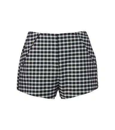 Posse Chiara gingham cotton-blend shorts | Thumbnail 1 Posse Chiara gingham cotton-blend shorts | Thumbnail 1