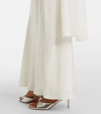 Posse Cove tulle-trimmed silk-blend satin maxi dress | Thumbnail 3