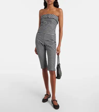 Posse Chiara gingham cotton-blend capri pants | Thumbnail 5 Posse Chiara gingham cotton-blend capri pants | Thumbnail 5