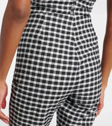 Posse Chiara gingham cotton-blend capri pants | Thumbnail 6 Posse Chiara gingham cotton-blend capri pants | Thumbnail 6