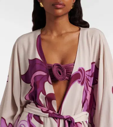 ADRIANA DEGREAS Printed beach cover-up | Thumbnail 3