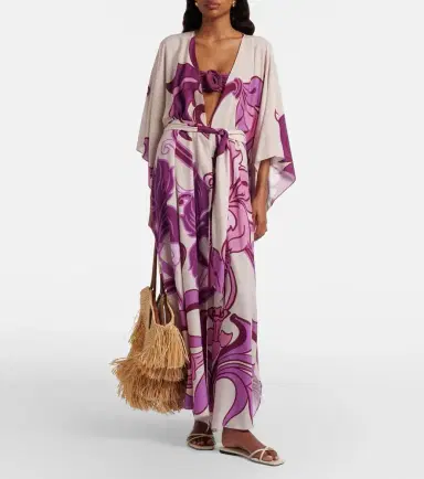 ADRIANA DEGREAS Printed beach cover-up | Thumbnail 4