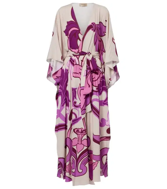 ADRIANA DEGREAS Printed beach cover-up