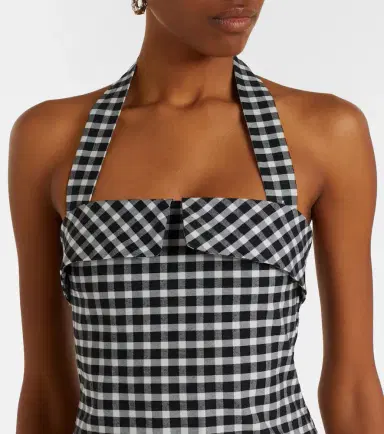 Posse Chiara gingham cotton-blend midi dress | Thumbnail 4 Posse Chiara gingham cotton-blend midi dress | Thumbnail 4